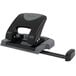 Swingline 74135 20 Sheet SmartTouch Black and Gray 2 Hole Punch - 9/32" Holes Main Thumbnail 4
