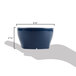 Cambro MDSHB9497 Harbor Collection Navy Blue 9 oz. Insulated Plastic Bowl - 48/Case Main Thumbnail 9