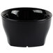 A black Cambro insulated bowl with a white background.