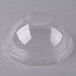 Fabri-Kal DLKC12/20 Kal-Clear / Nexclear 9 oz. Clear Plastic Dome Lid with 1" Hole - 1000/Case Main Thumbnail 2
