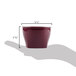 Cambro MDSHB5487 Harbor Collection Cranberry 5 oz. Insulated Plastic Bowl - 48/Case Main Thumbnail 8
