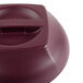 Cambro MDSHD9487 Harbor Collection Cranberry 10 1/4" Insulated Plastic Dome Plate Cover - 12/Case Main Thumbnail 5