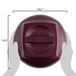 Cambro MDSHD9487 Harbor Collection Cranberry 10 1/4" Insulated Plastic Dome Plate Cover - 12/Case Main Thumbnail 8