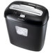 A black and silver Swingline paper shredder with buttons.