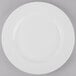 World Tableware 840-445R-12 Porcelana 12" Round Bright White Wide Rim Porcelain Plate - 12/Case Main Thumbnail 2
