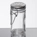 Tablecraft H2S&P 2 oz. Resealable Salt and Pepper Shaker Glass Jar with Stainless Steel Clip-Top Lid Main Thumbnail 3