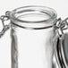 Tablecraft H2S&P 2 oz. Resealable Salt and Pepper Shaker Glass Jar with Stainless Steel Clip-Top Lid Main Thumbnail 5