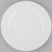 World Tableware 840-438R-10 Porcelana 10 1/2" Round Bright White Wide Rim Porcelain Plate - 12/Case Main Thumbnail 2