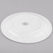 World Tableware 840-425R-25 Porcelana 9" Round Bright White Wide Rim Porcelain Plate - 24/Case Main Thumbnail 3