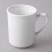 World Tableware 840-125-002 Porcelana 8.5 oz. Bright White Porcelain Kona Mug - 36/Case Main Thumbnail 2