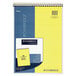 A yellow Cambridge wirebound legal rule notebook with blue and white text on the cover.
