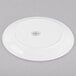 World Tableware 840-425N-13 Porcelana 9" Round Bright White Narrow Rim Porcelain Plate - 24/Case Main Thumbnail 3