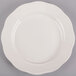 Choice 9" Ivory (American White) Scalloped Edge Stoneware Plate - 24/Case Main Thumbnail 3