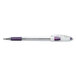 Pentel BK90V R.S.V.P. Stick Violet Ink with Translucent Barrel 0.7mm Ballpoint Pen - 12/Pack Main Thumbnail 1