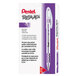 Pentel BK90V R.S.V.P. Stick Violet Ink with Translucent Barrel 0.7mm Ballpoint Pen - 12/Pack Main Thumbnail 2
