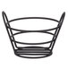 Clipper Mill by GET 4-33780 5 3/8" Black Powder Coated Iron Round Wire Bucket Basket Main Thumbnail 2