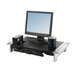 Fellowes 8031001 Office Suites 27" x 14 1/16" x 6 1/2" Black / Silver Premium Monitor Riser Main Thumbnail 2