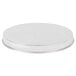 A white round American Metalcraft aluminum pizza pan with a silver rim.