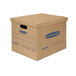Banker's Box 7714210 SmoothMove Classic 15" x 12" x 10" Kraft / Blue Small Moving Box   - 20/Case Main Thumbnail 1
