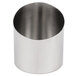 A Tablecraft stainless steel angled French fry cup.