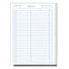 Rediform 50111 11" x 8 1/2" Wirebound Call Register with 100 Forms Main Thumbnail 2