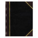 A black and burgundy rectangular National Texthide record book cover.