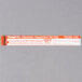 A white and orange Taylor label with black text for Taylor TempRite dishwasher test strips.