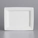 Tuxton BWH-0703 7" x 5 1/2" White Rectangular China Plate - 12/Case Main Thumbnail 3