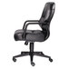 A black HON Pillow Soft office chair with arms and wheels.