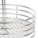 A Clipper Mill stainless steel round condiment caddy with a wire handle.