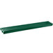 A green rectangular tray rail with a long handle.