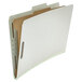 A white Universal legal size classification folder with brown tabs.