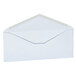 A close-up of a white Universal business envelope with a clear diagonal seam.