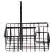 A black wire rack with 4 compartments and a handle.