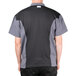 Chef Revival Silver J205 Unisex Gray Performance Short Sleeve Chef Jacket with Mesh Back Main Thumbnail 4