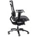A Eurotech Seating black mesh office chair with arms.