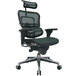 A black and green Eurotech Ergohuman office chair with a mesh back.