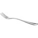 An Acopa Edgeworth stainless steel oyster fork with a silver handle on a white background.