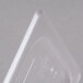Cambro 40CWC135 Camwear 1/4 Size Clear Polycarbonate Flat Lid Main Thumbnail 5