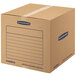 Banker's Box 7713901 SmoothMove Basic 18" x 18" x 16" Kraft / Blue Medium Moving Box   - 20/Bundle Main Thumbnail 1