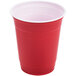 Solo P12SR 12 oz. Red Plastic Cup - 50/Pack Main Thumbnail 2