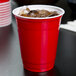 Solo P12SR 12 oz. Red Plastic Cup - 50/Pack Main Thumbnail 1