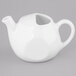 Tuxton BWT-1601 16 oz. Porcelain White Lidless China Tea Pot - 12/Case Main Thumbnail 3