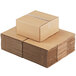 A stack of 12" x 12" x 6" Kraft shipping boxes.