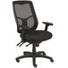 Eurotech Seating MFHB9SL-5806 Apollo Black Dove Fabric / Mesh Multi-Function High Back Swivel Office Chair Main Thumbnail 1