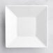 Acopa 5" Square Bright White Porcelain Saucer - 36/Case Main Thumbnail 3
