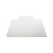 Universal ALEMAT4553CLPL 53" x 45" Clear Cleated Low Pile Carpet Office Chair Mat with 25" x 15" Lip Main Thumbnail 2