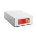 A white box with a red and white label for Universal Kraft File Envelopes.