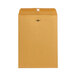 A brown Universal Kraft file envelope with a clasp and gummed seal.