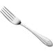 An Acopa Monaca stainless steel dinner fork with a design on the handle.